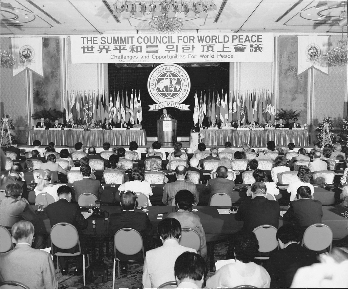 Рада на найвищому рівні за мир в усьому світі в Сеулі, Корея, 1987 рік