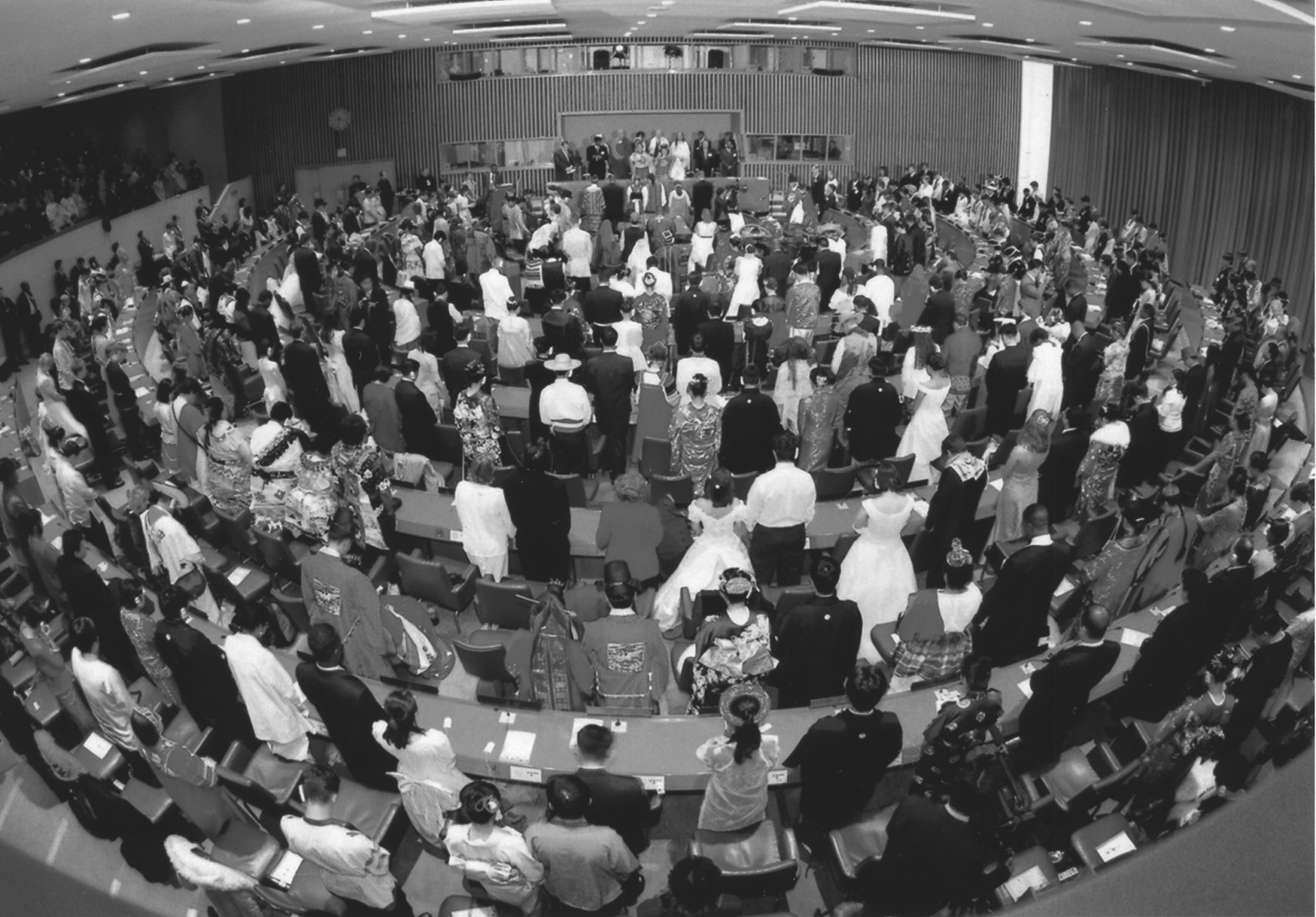 Міжнародна церемонія благословення на шлюб у  штаб-квартирі ООН, Нью-Йорк, 2001 рік
